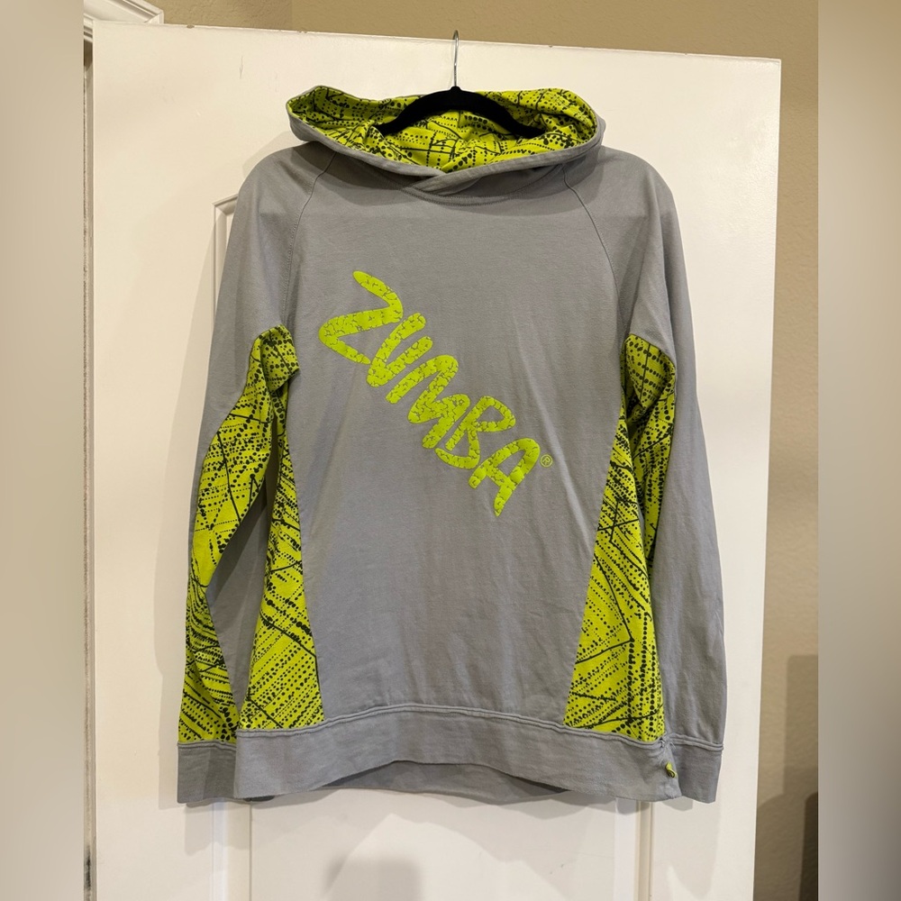 Zumba Fitness Neon Yellow and Gray Activewear